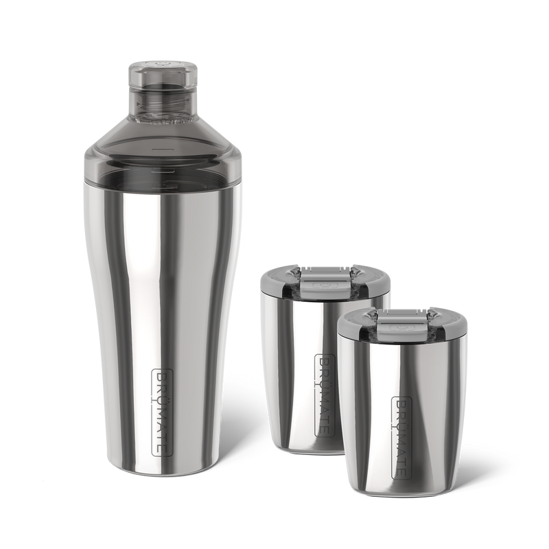 Cocktail Shaker + Rocks Bundle | Polished Stainless | 22/12oz - Outdoor Hydration-Bundle