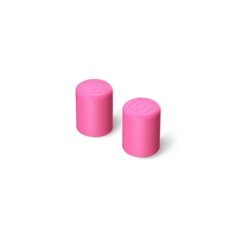 Magnetic Straw Cover | Neon Pink | 2-Pack - Leisure Protector