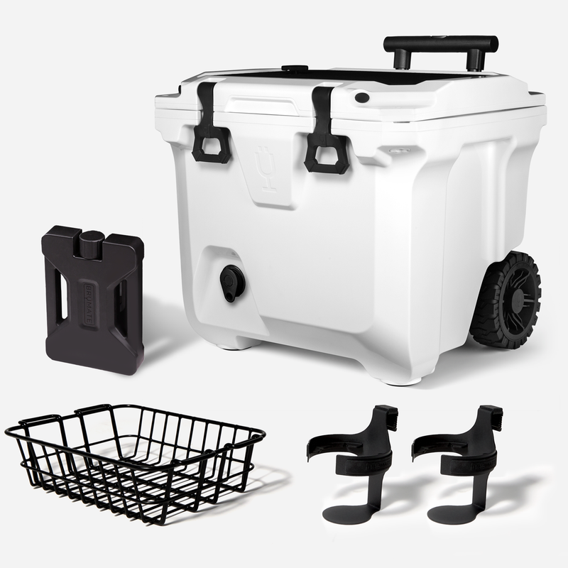 Br Tank 35-Quart Ultimate Day Trip Cooler Bundle | Ice White - Urban Flavor-Bundle