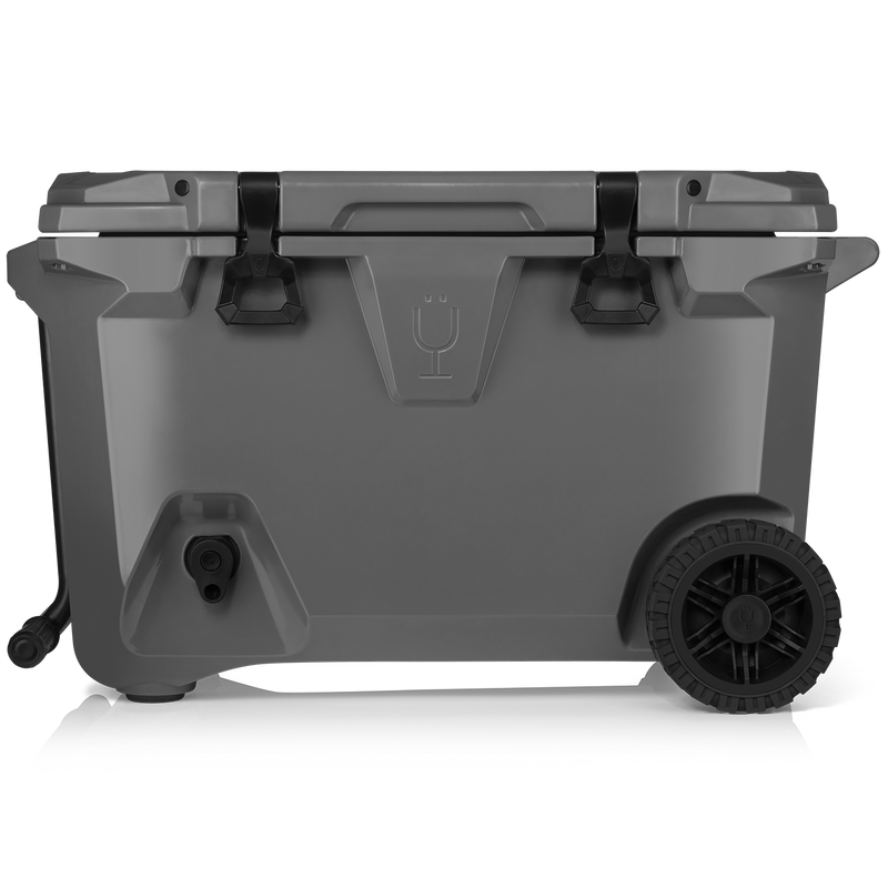 Br Tank 55-Quart Rolling Cooler | Charcoal - Favorite Ice-Ready